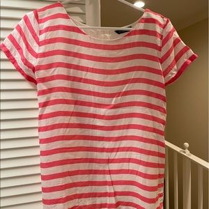 Mássimo Dutti Coral/white back button top size M